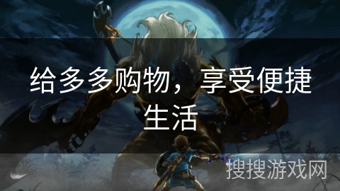 给多多购物，享受便捷生活