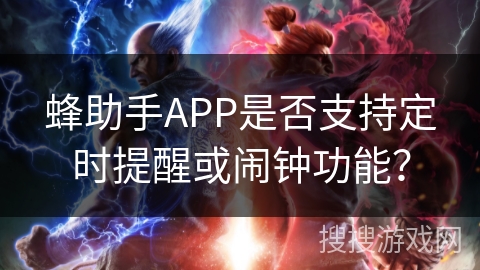蜂助手APP是否支持定时提醒或闹钟功能？