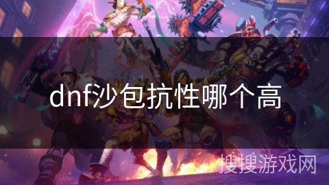dnf沙包抗性哪个高