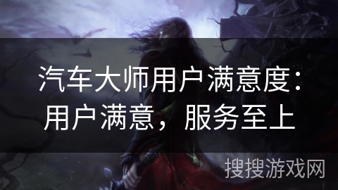 汽车大师用户满意度：用户满意，服务至上