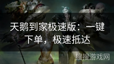 天鹅到家极速版：一键下单，极速抵达