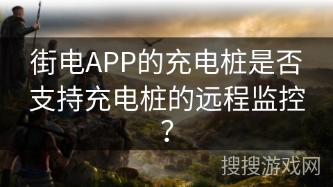 街电APP的充电桩是否支持充电桩的远程监控？