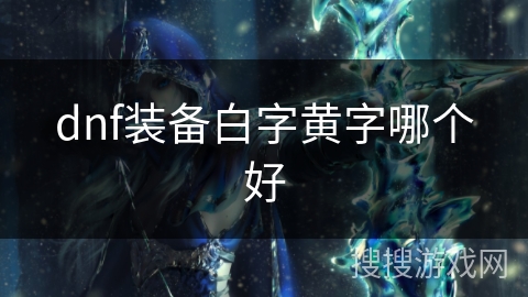 dnf装备白字黄字哪个好