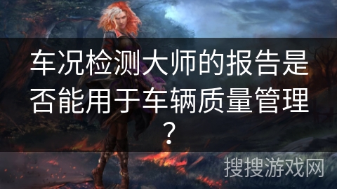 车况检测大师的报告是否能用于车辆质量管理? 车况检测大师的报告是否能用于车辆质量管理?