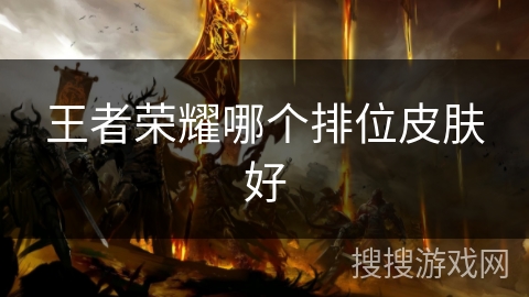 王者荣耀哪个排位皮肤好