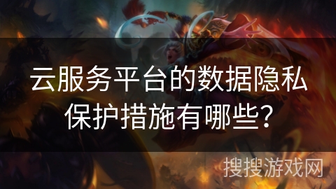 云服务平台的数据隐私保护措施有哪些？
