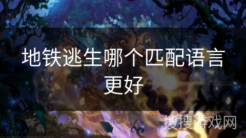 地铁逃生哪个匹配语言更好