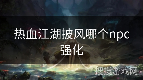 热血江湖披风哪个npc强化