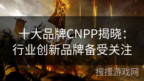 十大品牌CNPP揭晓：行业创新品牌备受关注