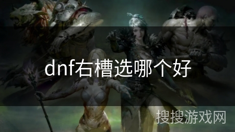 dnf右槽选哪个好