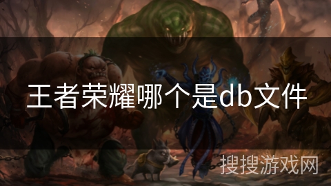 王者荣耀哪个是db文件