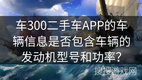车300二手车APP的车辆信息是否包含车辆的发动机型号和功率？