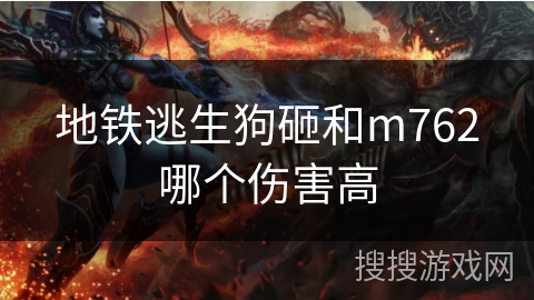 地铁逃生狗砸和m762哪个伤害高