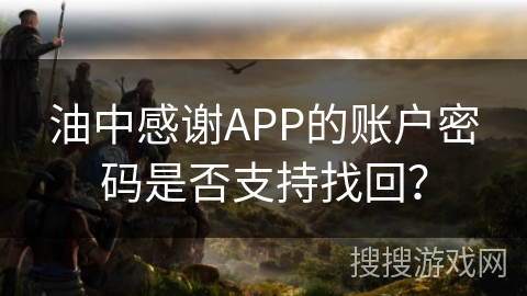 油中感谢APP的账户密码是否支持找回？