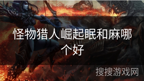 怪物猎人崛起眠和麻哪个好