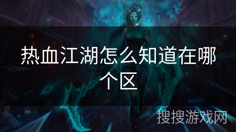热血江湖怎么知道在哪个区