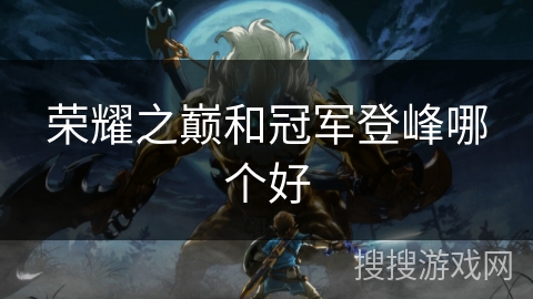 荣耀之巅和冠军登峰哪个好