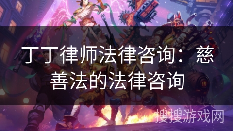 丁丁律师法律咨询：慈善法的法律咨询