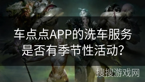 车点点APP的洗车服务是否有季节性活动？