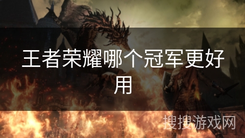 王者荣耀哪个冠军更好用