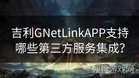 吉利GNetLinkAPP支持哪些第三方服务集成？