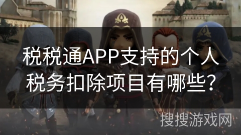 税税通APP支持的个人税务扣除项目有哪些？