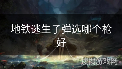 地铁逃生子弹选哪个枪好