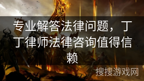 专业解答法律问题，丁丁律师法律咨询值得信赖