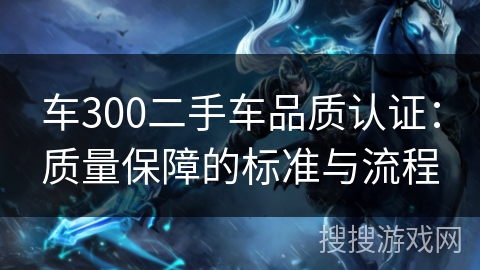 车300二手车品质认证：质量保障的标准与流程