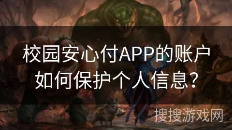 校园安心付APP的账户如何保护个人信息？