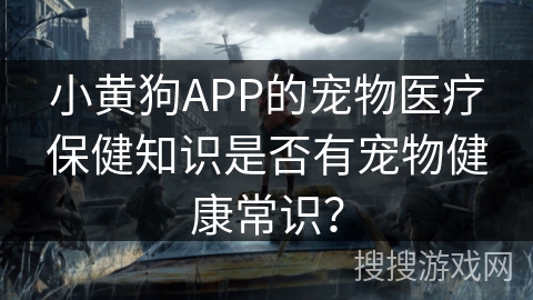 小黄狗APP的宠物医疗保健知识是否有宠物健康常识？