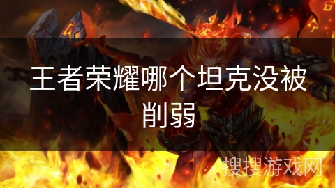 王者荣耀哪个坦克没被削弱