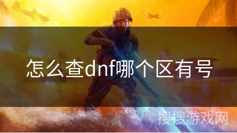 怎么查dnf哪个区有号