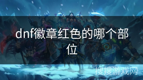 dnf徽章红色的哪个部位