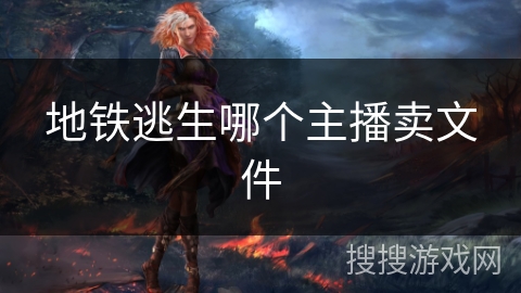 地铁逃生哪个主播卖文件