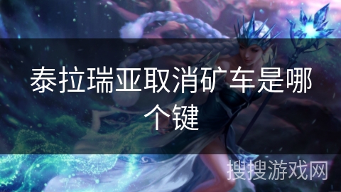 泰拉瑞亚取消矿车是哪个键 泰拉瑞亚取消矿车是哪个键