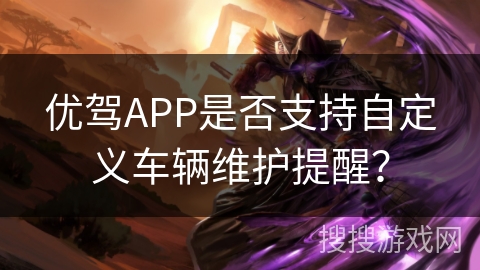 优驾APP是否支持自定义车辆维护提醒？
