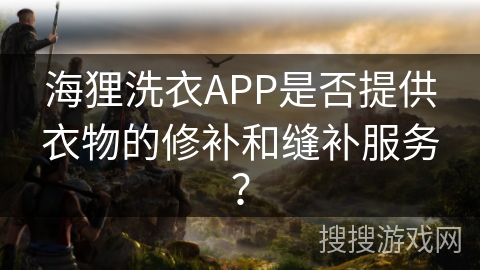 海狸洗衣APP是否提供衣物的修补和缝补服务？