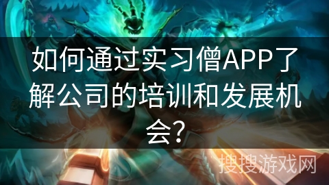 如何通过实习僧APP了解公司的培训和发展机会？