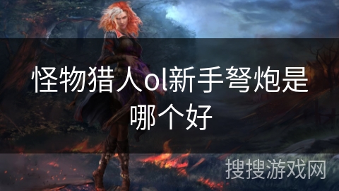 怪物猎人ol新手弩炮是哪个好