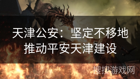 天津公安：坚定不移地推动平安天津建设