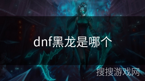 dnf黑龙是哪个