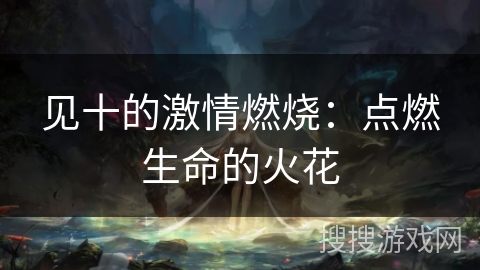 见十的激情燃烧:点燃生命的火花 见十的激情燃烧:点燃生命的火花