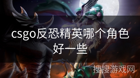 csgo反恐精英哪个角色好一些 csgo反恐精英哪个角色好一些