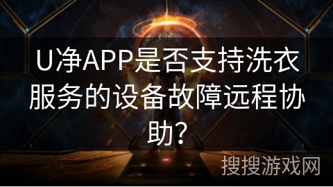 U净APP是否支持洗衣服务的设备故障远程协助？