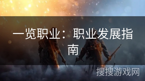一览职业：职业发展指南