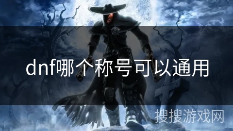 dnf哪个称号可以通用
