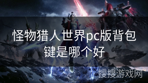 怪物猎人世界pc版背包键是哪个好