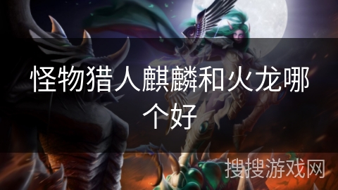 怪物猎人麒麟和火龙哪个好