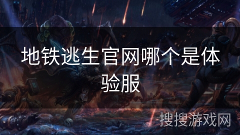 地铁逃生官网哪个是体验服